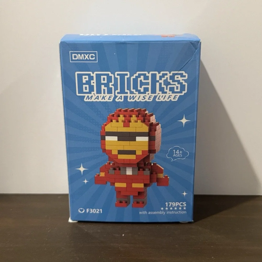 Iron Man Micro Bricks Building Set 179pcs Superhero Blocks DMXC F3021 Marvel New